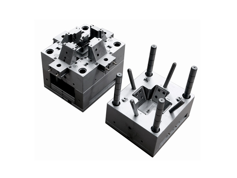 Injection Mold_with 4 Sliders_for Plastic Part
