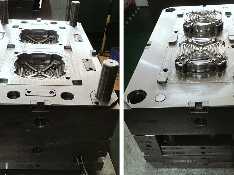 Injection Mold_with Hot Runner_INLET GRILLE Part for Lawn Blower