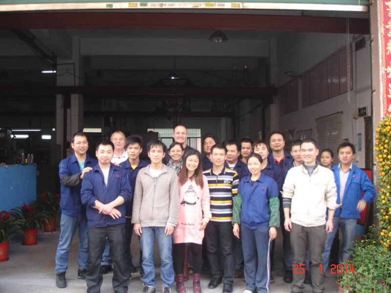 Group Photo with Foreign Customers 2
